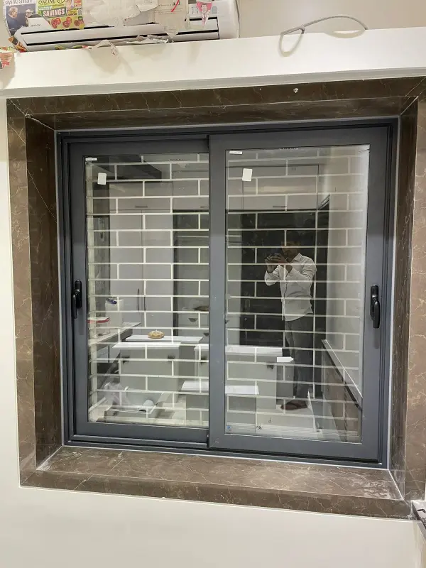 French sliding door inside view